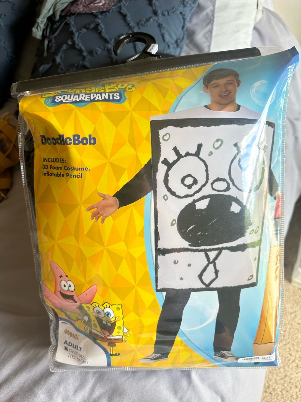 DoodleBob Mens Costume  SpongeBob SquarePants